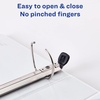 image:imageAvery HeavyDuty Framed View 3Ring Binder 2 EZD Rings 1 Black Binder 680321 Count Pack of 2