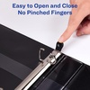 image:imageAvery HeavyDuty Framed View 3Ring Binder 2 EZD Rings 1 Black Binder 680321 Count Pack of 6