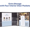 image:imageAvery HeavyDuty View 3 Ring Binder 15 One Touch Slant Rings Holds 85 x 11 Paper 1 White Binder 054042