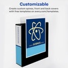 image:imageAvery HeavyDuty View 3 Ring Binder 15 One Touch Slant Rings Holds 85 x 11 Paper 1 White Binder 054043 Pack of 4