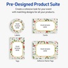 image:imageAvery Printable Christmas Address Labels with Sure Feed Technology Rectangle 1 x 258 PrePrinted Green amp Metallic Gold Border Design Matte White Laser amp Inkjet Compatible 160 TotalBlue Border W Metallic Gold Frame