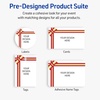 image:imageAvery Printable Christmas Address Labels with Sure Feed Technology Rectangle 1 x 258 PrePrinted Green amp Metallic Gold Border Design Matte White Laser amp Inkjet Compatible 160 TotalRed  Metallic Gold Gift Bow
