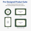 image:imageAvery Printable Christmas Address Labels with Sure Feed Technology Rectangle 1 x 258 PrePrinted Green amp Metallic Gold Border Design Matte White Laser amp Inkjet Compatible 160 TotalGreen  Metallic Gold Border