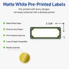 image:imageAvery Printable Christmas Address Labels with Sure Feed Technology Rectangle 1 x 258 PrePrinted Green amp Metallic Gold Border Design Matte White Laser amp Inkjet Compatible 160 TotalGreen  Metallic Gold Border