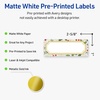 image:imageAvery Printable Christmas Address Labels with Sure Feed Technology Rectangle 1 x 258 PrePrinted Green amp Metallic Gold Border Design Matte White Laser amp Inkjet Compatible 160 TotalBlue Border W Metallic Gold Frame