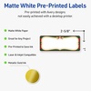 image:imageAvery Printable Christmas Address Labels with Sure Feed Technology Rectangle 1 x 258 PrePrinted Green amp Metallic Gold Border Design Matte White Laser amp Inkjet Compatible 160 TotalPlaid Border W Metallic Gold Frame