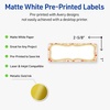 image:imageAvery Printable Christmas Address Labels with Sure Feed Technology Rectangle 1 x 258 PrePrinted Green amp Metallic Gold Border Design Matte White Laser amp Inkjet Compatible 160 TotalPink  Metallic Gold Frame