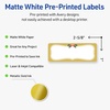 image:imageAvery Printable Christmas Address Labels with Sure Feed Technology Rectangle 1 x 258 PrePrinted Green amp Metallic Gold Border Design Matte White Laser amp Inkjet Compatible 160 TotalMetallic Gold Frame W Holly Berries