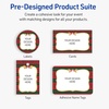 image:imageAvery Printable Christmas Address Labels with Sure Feed Technology Rectangle 1 x 258 PrePrinted Green amp Metallic Gold Border Design Matte White Laser amp Inkjet Compatible 160 TotalPlaid Border W Metallic Gold Frame