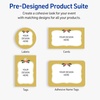 image:imageAvery Printable Christmas Address Labels with Sure Feed Technology Rectangle 1 x 258 PrePrinted Green amp Metallic Gold Border Design Matte White Laser amp Inkjet Compatible 160 TotalMetallic Gold Frame W Holly Berries