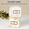 image:imageAvery Printable Christmas Address Labels with Sure Feed Technology Rectangle 1 x 258 PrePrinted Green amp Metallic Gold Border Design Matte White Laser amp Inkjet Compatible 160 TotalPlaid Border W Metallic Gold Frame