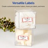 image:imageAvery Printable Christmas Address Labels with Sure Feed Technology Rectangle 1 x 258 PrePrinted Green amp Metallic Gold Border Design Matte White Laser amp Inkjet Compatible 160 TotalPink Border W Red  Metallic Gold Bow