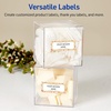 image:imageAvery Printable Christmas Address Labels with Sure Feed Technology Rectangle 1 x 258 PrePrinted Green amp Metallic Gold Border Design Matte White Laser amp Inkjet Compatible 160 TotalPink  Metallic Gold Frame