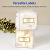 image:imageAvery Printable Christmas Address Labels with Sure Feed Technology Rectangle 1 x 258 PrePrinted Green amp Metallic Gold Border Design Matte White Laser amp Inkjet Compatible 160 TotalMetallic Gold Frame W Holly Berries