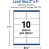 image:imageAvery Printable Christmas Shipping Labels with Sure Feed Technology Rectangle 2 x 4 PrePrinted Metallic Gold Christmas Trees Design Matte White Laser amp Inkjet Compatible 100 TotalMetallic Gold Christmas Trees