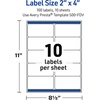 image:imageAvery Printable Christmas Shipping Labels with Sure Feed Technology Rectangle 2 x 4 PrePrinted Metallic Gold Christmas Trees Design Matte White Laser amp Inkjet Compatible 100 TotalMetallic Gold Christmas Trees