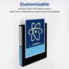 image:imageAvery ShowOff Standard View 3 Ring Binder 1 Round Rings 175Sheet Capacity 14 Inch Wide Spine Color Will Vary Black Light Blue Navy Blue or Red Ideal for Light Organization 12789