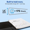 image:imageAvery ShowOff Standard View 3 Ring Binder 1 Round Rings 175Sheet Capacity 14 Inch Wide Spine Color Will Vary Black Light Blue Navy Blue or Red Ideal for Light Organization 12789