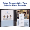 image:imageAvery ShowOff Standard View 3 Ring Binder 1 Round Rings 175Sheet Capacity 14 Inch Wide Spine Color Will Vary Black Light Blue Navy Blue or Red Ideal for Light Organization 12789