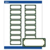 Green & Metallic Gold Border