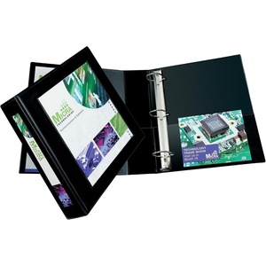image:imageAvery HeavyDuty Framed View 3Ring Binder 2 EZD Rings 1 Black Binder 680321 Count Pack of 6