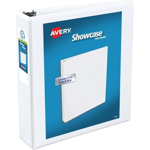 image:imageAvery Showcase Standard View 3 Ring Binder 2 Slant Rings 530Sheet Capacity 28 Inch Wide Spine 1 White Binder Ideal for Lightweight Organization and Occasional Referencing 197012