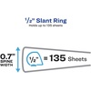 image:imageAvery Durable View 3 Ring Binder 05 Slant Rings 1 White Binder  For Daily School Home and Office Use Clear View Overlays DuraHinge TearResistant Spine DuraEdge SplitResistant Edges05