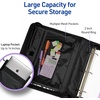 image:imageAvery Zipper 3 Ring Binder 2 Round Rings 375Sheet Capacity 28Inch Wide Spine 14 Laptop Storage Pocket Black Durable Binder Organizer with Handle 26076