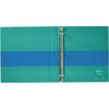 image:imageAvery TwoTone 3 Ring Binder 15 Slant Rings 1 WhiteBlack Binder  For School Home and Office Organization Clear Overlays DuraHinge TearResistant Spine DuraEdge SplitResistant EdgesBlueTeal
