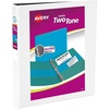 image:imageAvery TwoTone 3 Ring Binder 15 Slant Rings 1 WhiteBlack Binder  For School Home and Office Organization Clear Overlays DuraHinge TearResistant Spine DuraEdge SplitResistant EdgesBlackWhite