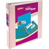 image:imageAvery TwoTone 3 Ring Binder 15 Slant Rings 1 WhiteBlack Binder  For School Home and Office Organization Clear Overlays DuraHinge TearResistant Spine DuraEdge SplitResistant EdgesBlushSage