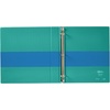 image:imageAvery TwoTone 3 Ring Binder 15 Slant Rings 1 WhiteBlack Binder  For School Home and Office Organization Clear Overlays DuraHinge TearResistant Spine DuraEdge SplitResistant EdgesBlueTeal