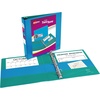 image:imageAvery TwoTone 3 Ring Binder 15 Slant Rings 1 WhiteBlack Binder  For School Home and Office Organization Clear Overlays DuraHinge TearResistant Spine DuraEdge SplitResistant EdgesBlueTeal