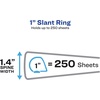 image:imageAvery TwoTone 3 Ring Binder 15 Slant Rings 1 WhiteBlack Binder  For School Home and Office Organization Clear Overlays DuraHinge TearResistant Spine DuraEdge SplitResistant EdgesBlueTeal