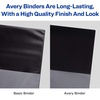 image:imageAvery HeavyDuty View 3 Ring Binder 2 Slant Rings 1 Black Binder  For Heavy School Home and Office Use DuraHinge TearResistant Spine DuraEdge SplitResistant Edges Clear View Covers05