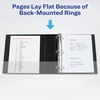 image:imageAvery HeavyDuty View 3 Ring Binder 2 Slant Rings 1 Black Binder  For Heavy School Home and Office Use DuraHinge TearResistant Spine DuraEdge SplitResistant Edges Clear View Covers2