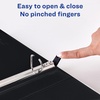 image:imageAvery HeavyDuty View 3 Ring Binder 2 Slant Rings 1 Black Binder  For Heavy School Home and Office Use DuraHinge TearResistant Spine DuraEdge SplitResistant Edges Clear View Covers05