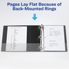 image:imageAvery HeavyDuty View 3 Ring Binder 2 Slant Rings 1 Black Binder  For Heavy School Home and Office Use DuraHinge TearResistant Spine DuraEdge SplitResistant Edges Clear View Covers4