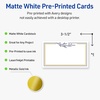 image:imageAvery Printable Rectangle Cards Sure Feed Technology 2 x 35 Matte White with Gold amp Navy Border Florals Design Laser amp Inkjet Compatible 80 Total Great for Branding Weddings and MoreGold  Navy Border with Florals
