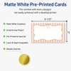 image:imageAvery Printable Rectangle Cards Sure Feed Technology 2 x 35 Matte White with Gold amp Navy Border Florals Design Laser amp Inkjet Compatible 80 Total Great for Branding Weddings and MorePink Stripes with Metallic Gold Bow