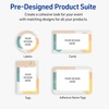 image:imageAvery Printable Rectangle Cards Sure Feed Technology 2 x 35 Matte White with Gold amp Navy Border Florals Design Laser amp Inkjet Compatible 80 Total Great for Branding Weddings and MoreColor Block with Metallic Gold Veins