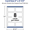 image:imageAvery Printable Rectangle Cards Sure Feed Technology 2 x 35 Matte White with Gold amp Navy Border Florals Design Laser amp Inkjet Compatible 80 Total Great for Branding Weddings and MoreBlue Border with Gold Dots