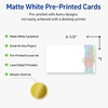 image:imageAvery Printable Rectangle Cards Sure Feed Technology 2 x 35 Matte White with Gold amp Navy Border Florals Design Laser amp Inkjet Compatible 80 Total Great for Branding Weddings and MoreWatercolors with Gold Ginkgo Leaves