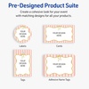 image:imageAvery Printable Rectangle Cards Sure Feed Technology 2 x 35 Matte White with Gold amp Navy Border Florals Design Laser amp Inkjet Compatible 80 Total Great for Branding Weddings and MorePink Stripes with Metallic Gold Bow