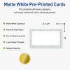 image:imageAvery Printable Rectangle Cards Sure Feed Technology 2 x 35 Matte White with Gold amp Navy Border Florals Design Laser amp Inkjet Compatible 80 Total Great for Branding Weddings and MoreBlue Border with Gold Dots