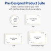 image:imageAvery Printable Rectangle Cards Sure Feed Technology 2 x 35 Matte White with Gold amp Navy Border Florals Design Laser amp Inkjet Compatible 80 Total Great for Branding Weddings and MoreGreen Florals with Gold Dots