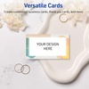 image:imageAvery Printable Rectangle Cards Sure Feed Technology 2 x 35 Matte White with Gold amp Navy Border Florals Design Laser amp Inkjet Compatible 80 Total Great for Branding Weddings and MoreColor Block with Metallic Gold Veins