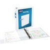 image:imageAvery Showcase 3 Ring Binder 15 Slant Rings 1 White Binder  For School Home and Everyday Use Clear View Covers Interior Storage Pockets Nonstick PVCFree Material LayFlat Pages15 Pack of 2