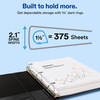 image:imageAvery Showcase 3 Ring Binder 15 Slant Rings 1 White Binder  For School Home and Everyday Use Clear View Covers Interior Storage Pockets Nonstick PVCFree Material LayFlat Pages15