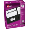 image:imageAvery Two Pocket Folders Holds up to 40 Sheets Business Card Slot 25 Black Folders 47988125 folders